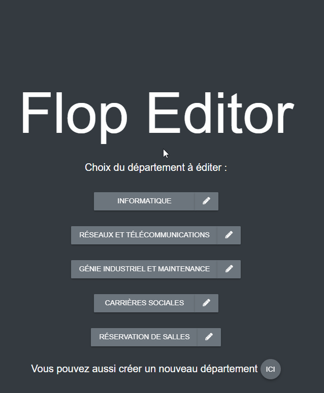 Animation création département