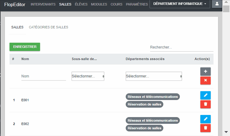 Animation suppression salle