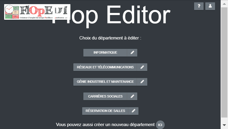 Animation modification profil